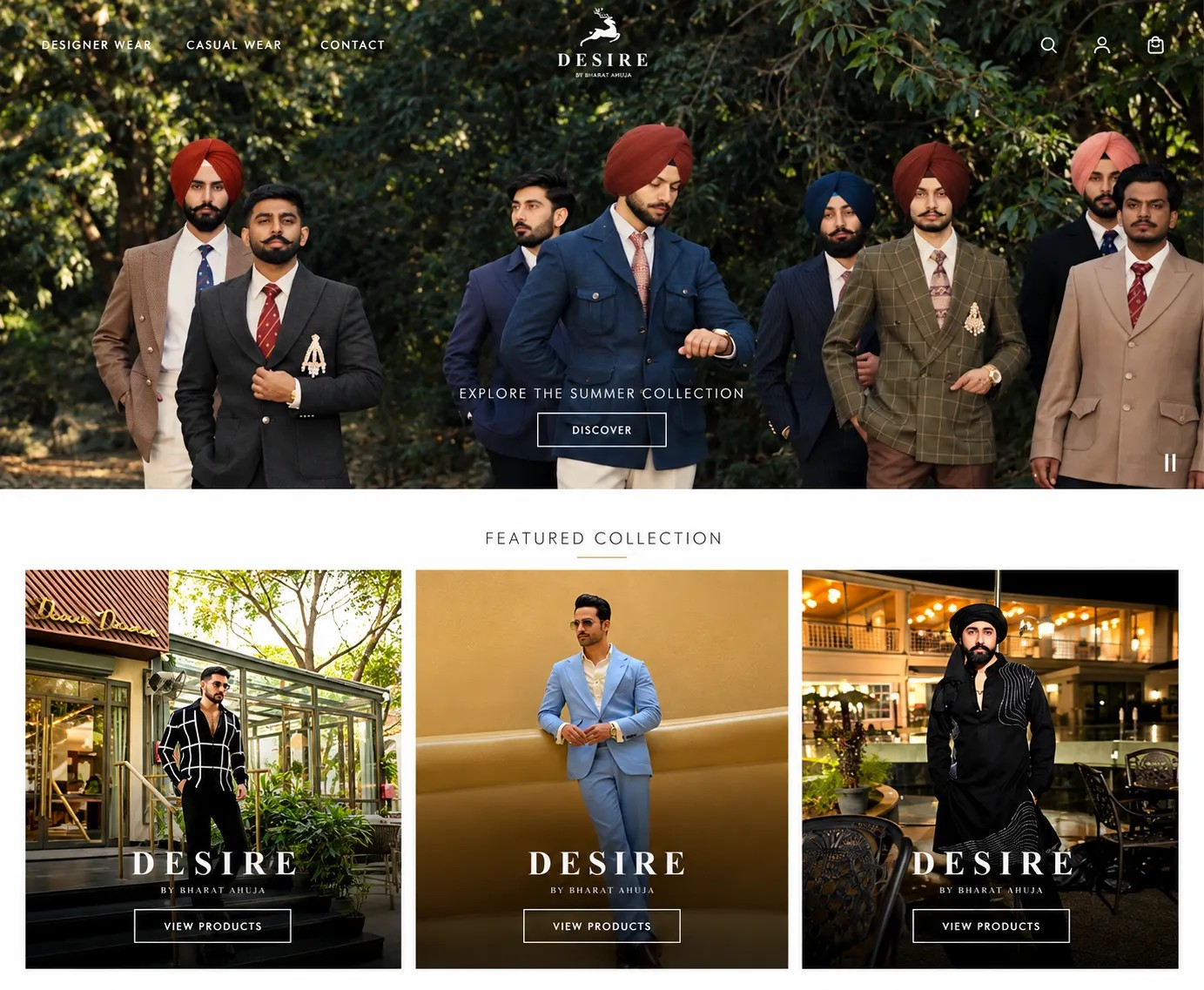 desirebybharatahuja  website project