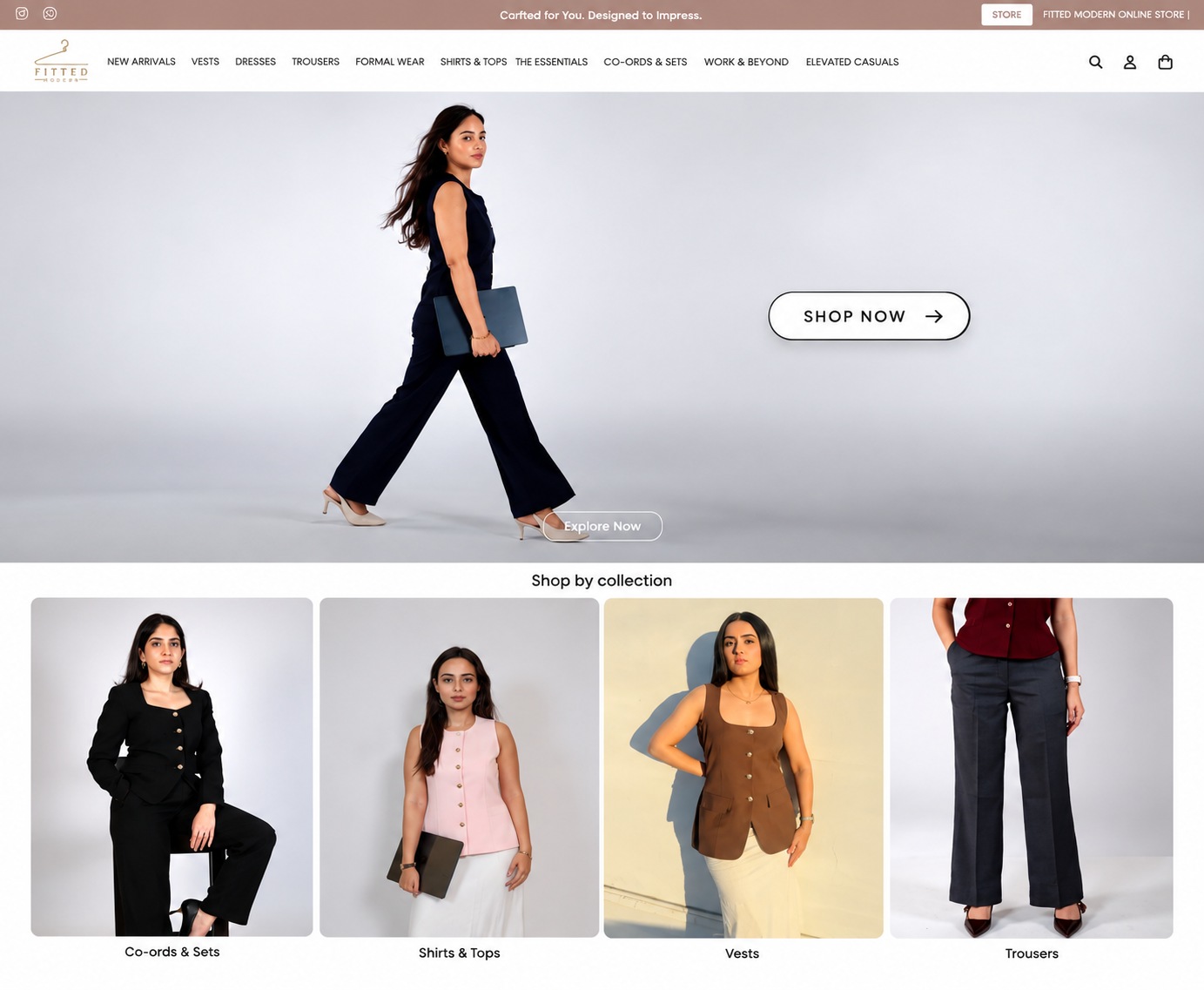 fitted website project